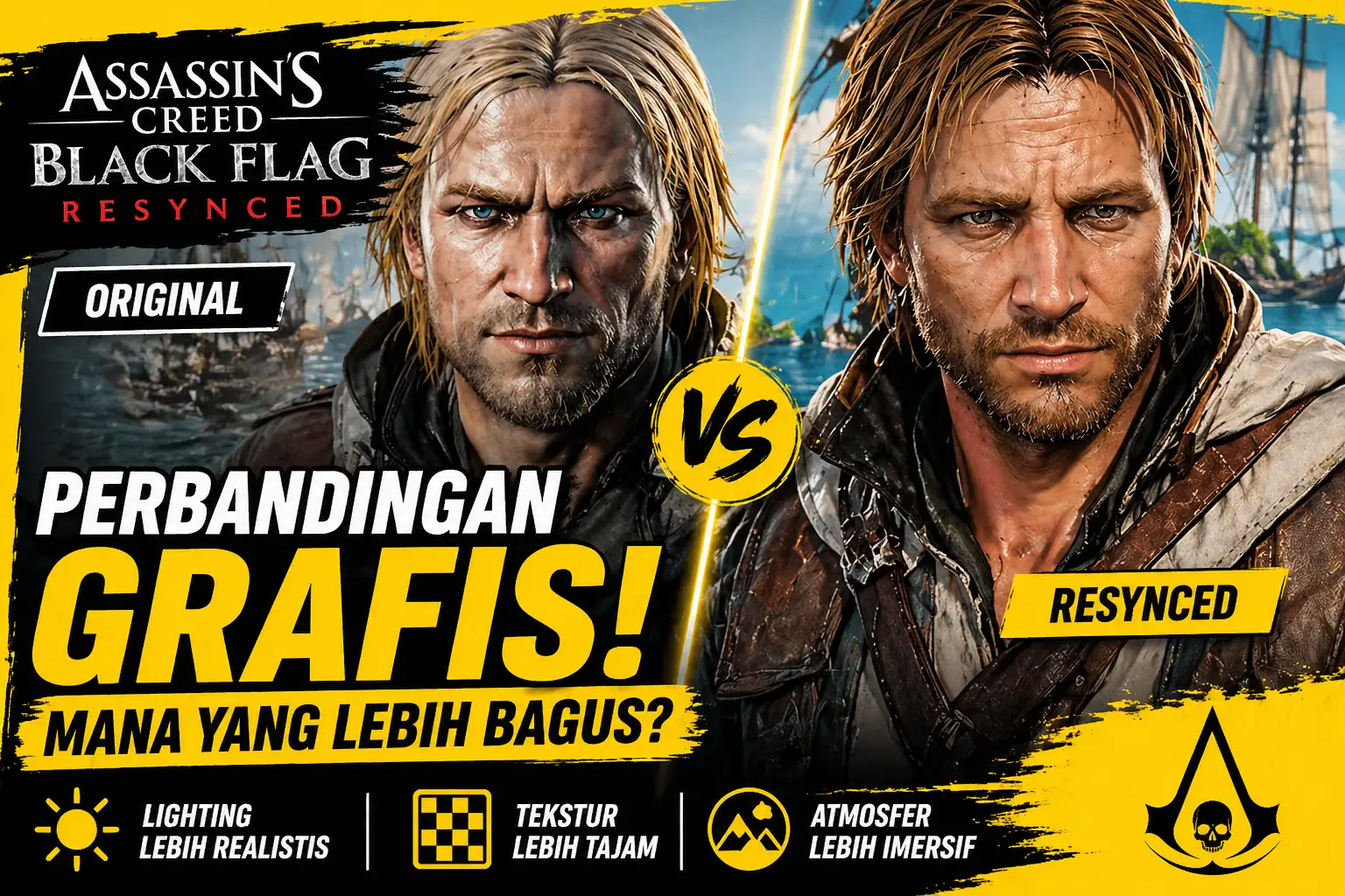 bebekgaming assassins creed resynced graphics comparison